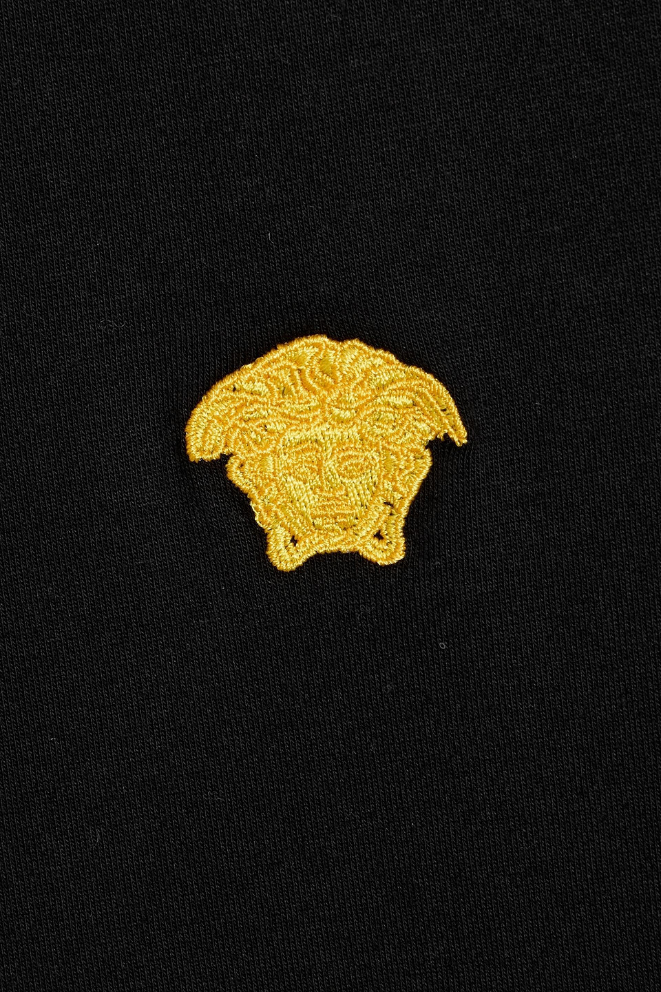 Versace Medusa Minimalist Crew Neck T-shirt In Black