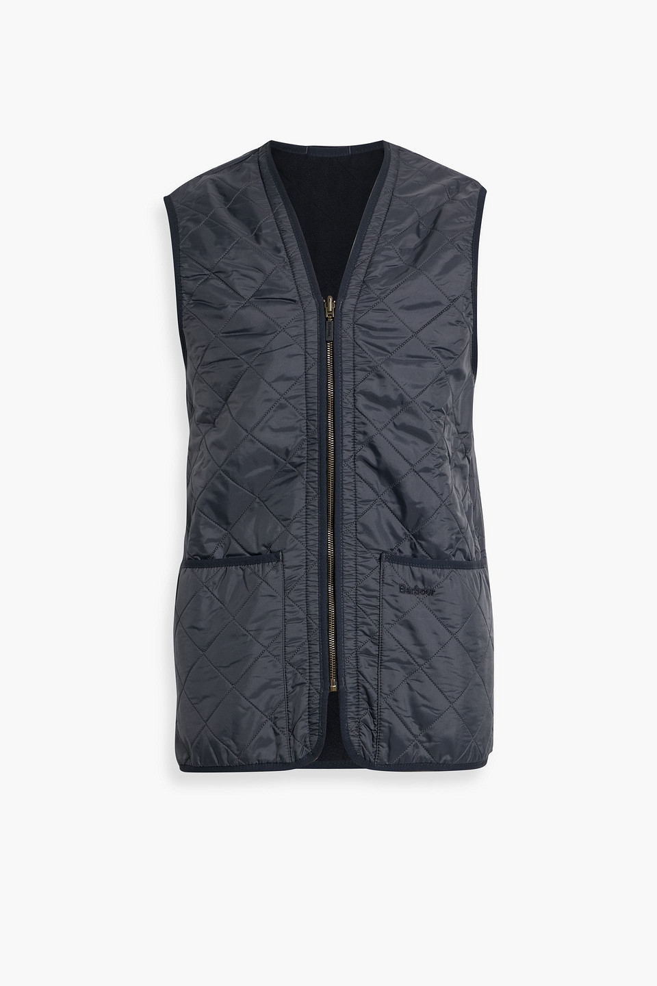 Barbour Quilted Shell Vest In Blue
