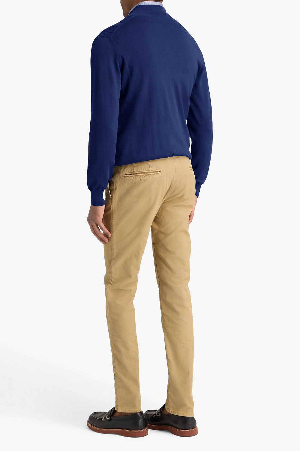  Canali - Cardigan Aus Baumwolle Mit Zopfstrickmuster - Blau - It 50 