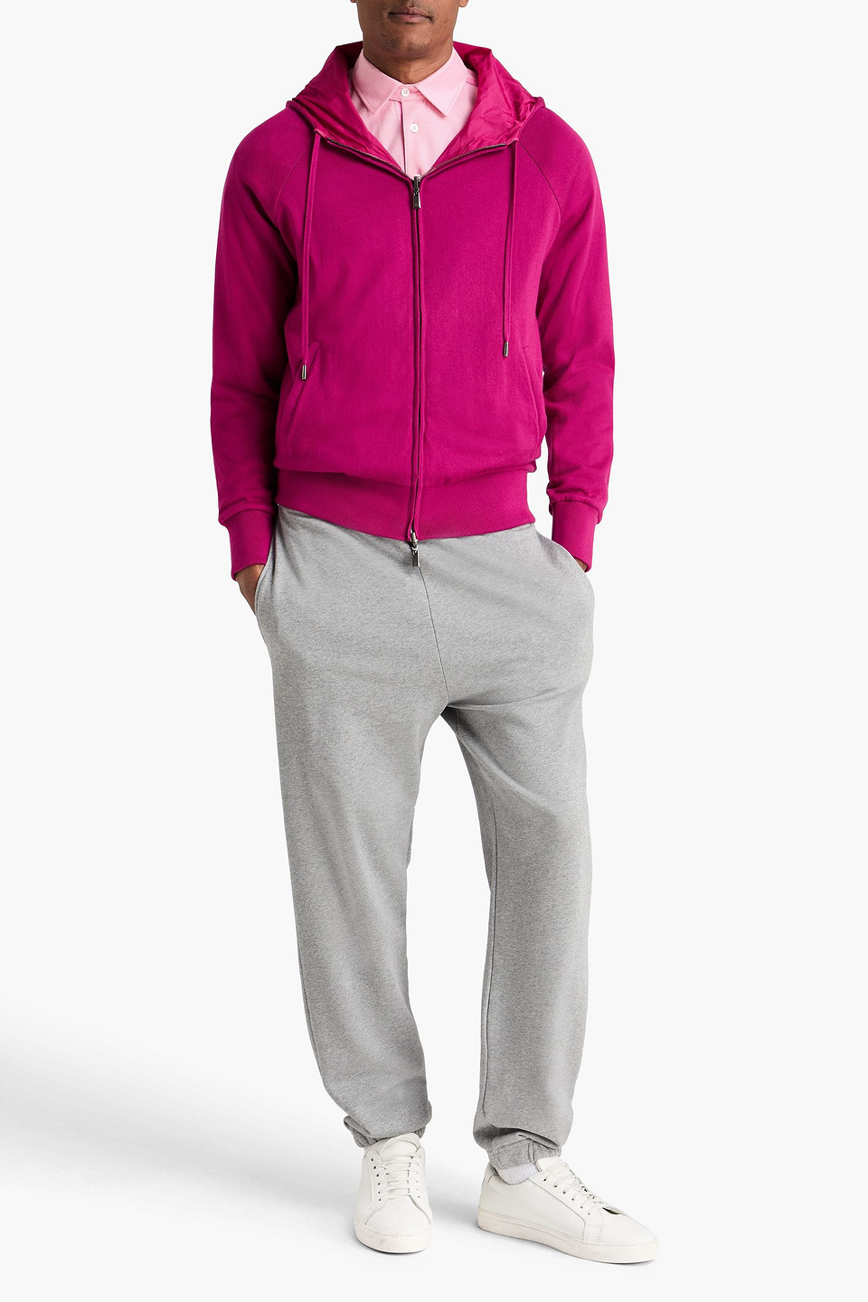 Canali - Wendbarer Cardigan Aus Baumwolle - Lila - It 50 