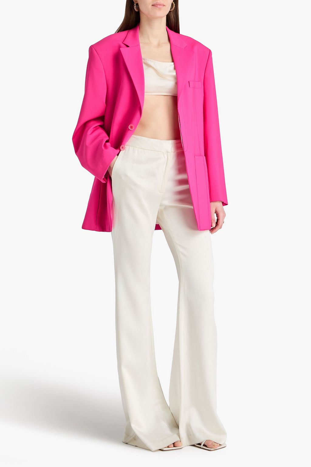 JACQUEMUS Neon wool-blend blazer | THE OUTNET