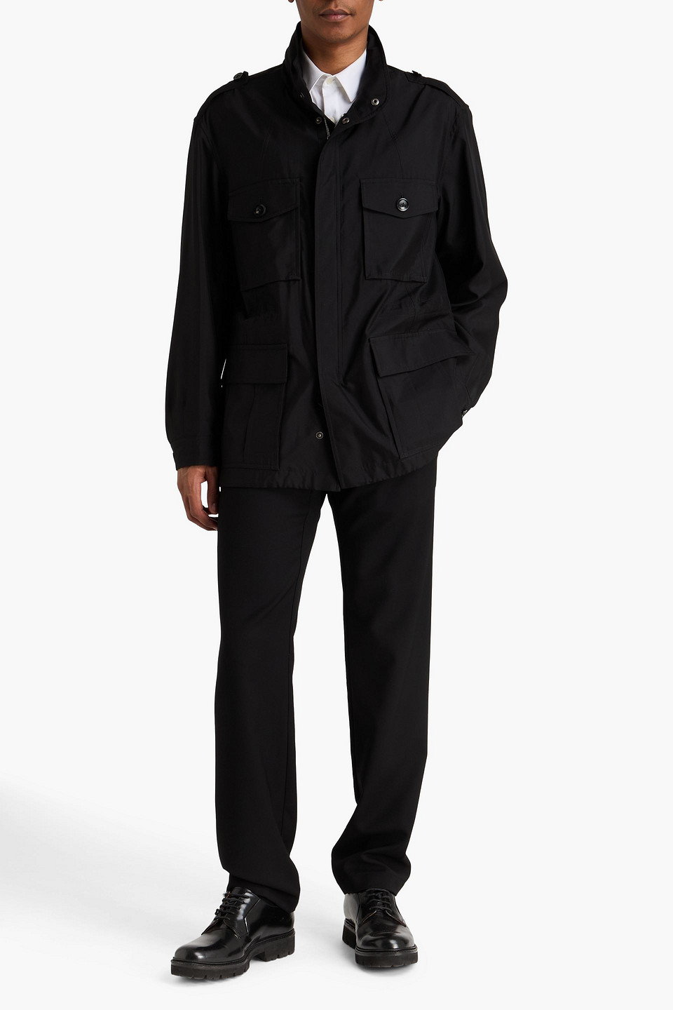  Tom Ford - Field Jacket Aus Seide - Schwarz - It 52 