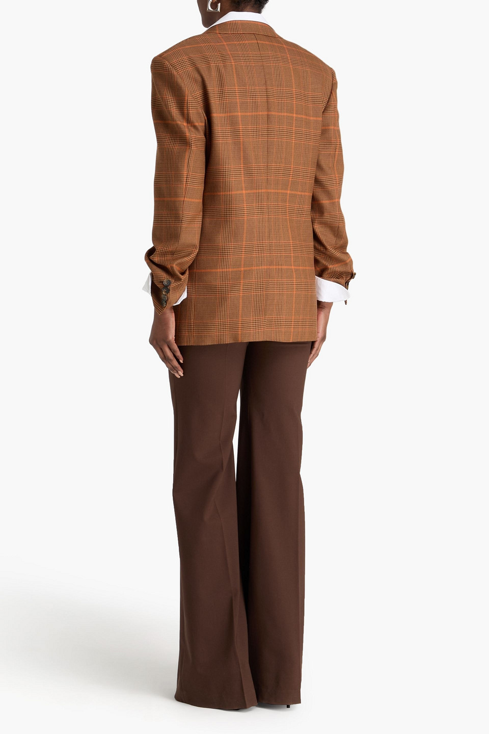  Stella Mccartney - Houndstooth Wool Blazer - Brown - It 40 