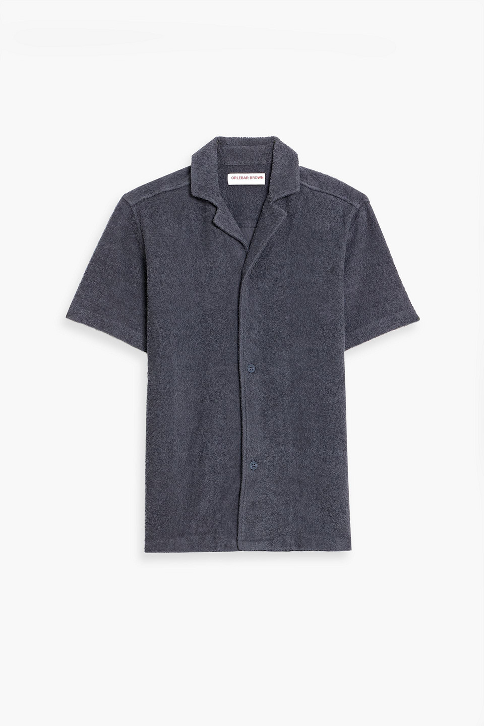 orlebar brown - cotton-terry shirt - gray - xs