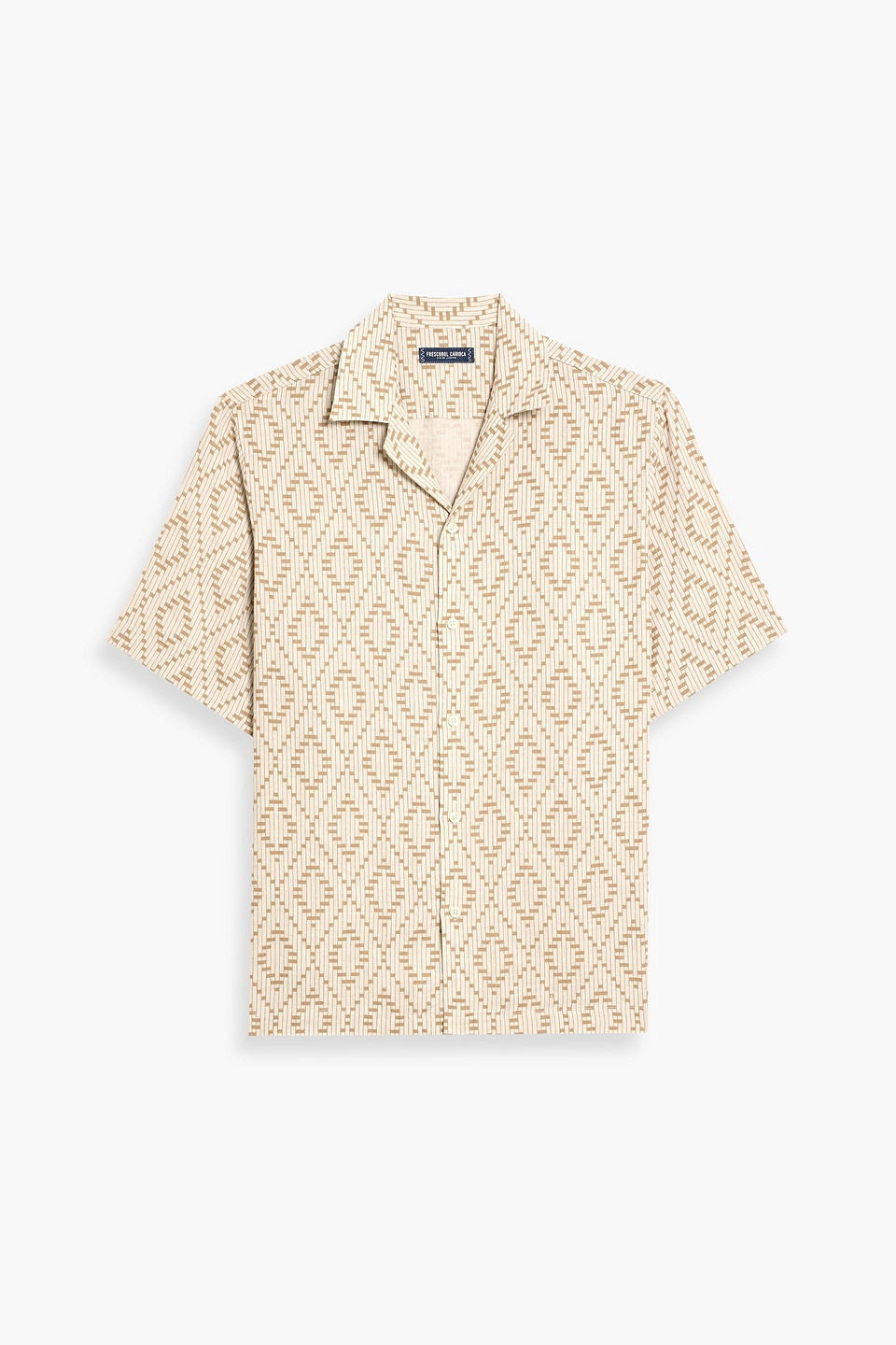 frescobol carioca - printed linen shirt - neutral - s