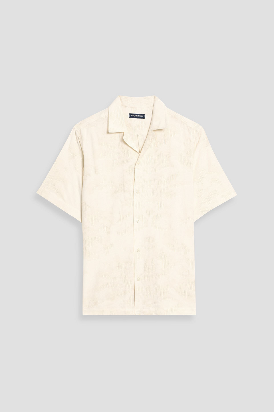 frescobol carioca - franca cotton-blend jacquard shirt - white - s