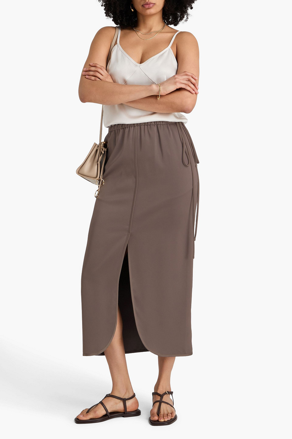  A.emery - Midirock „kindell“ Aus Satin - Neutral - Uk 6 