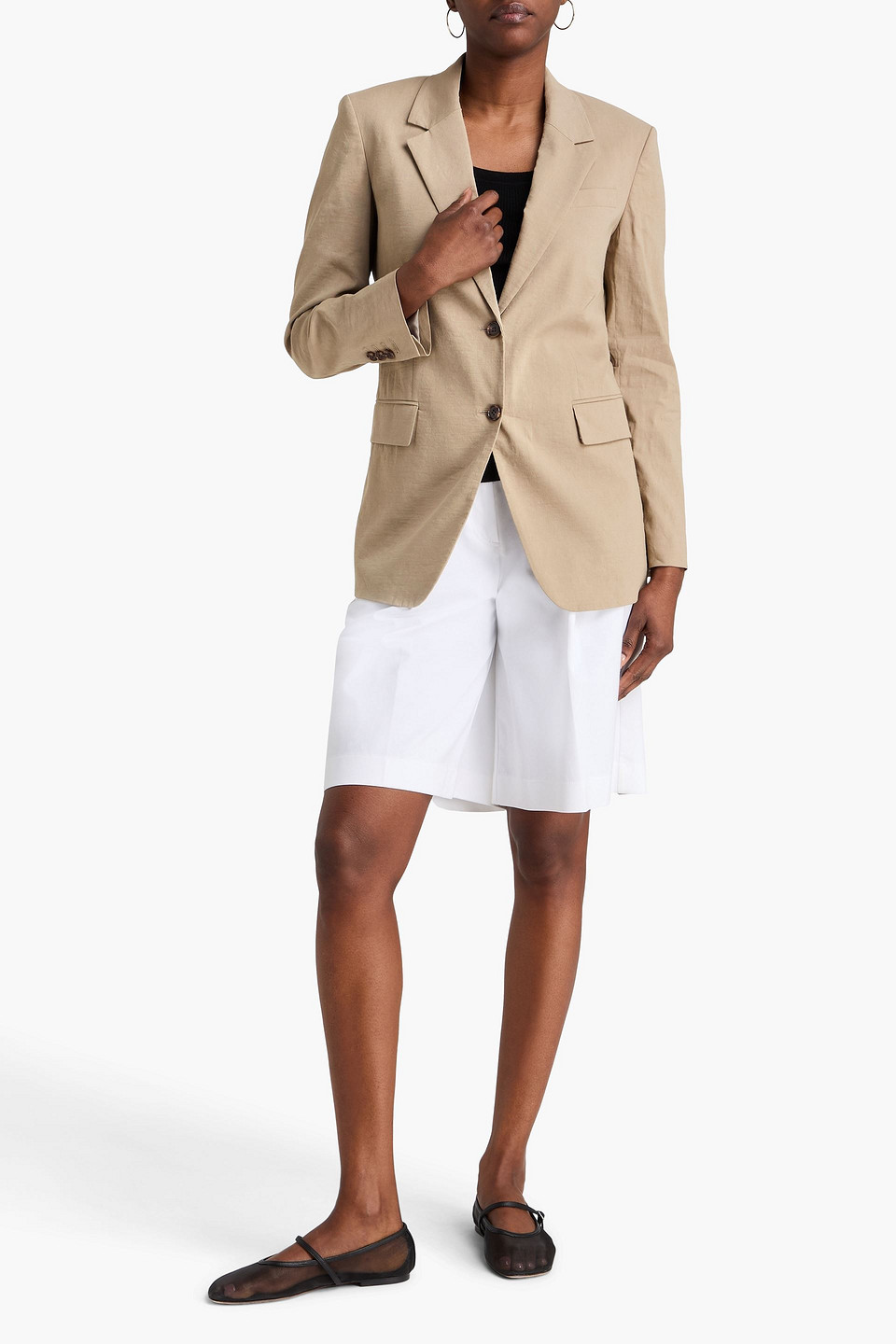  Theory - Linen-blend Blazer - Neutral - Us 00 