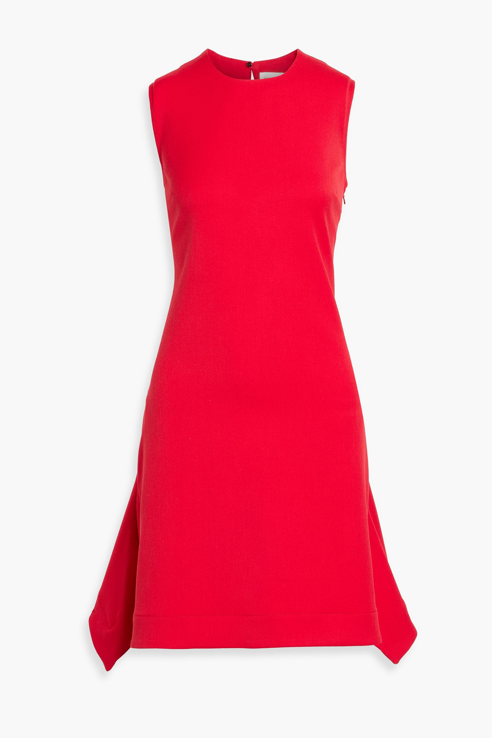 Victoria Beckham Twill Mini Dress In Red