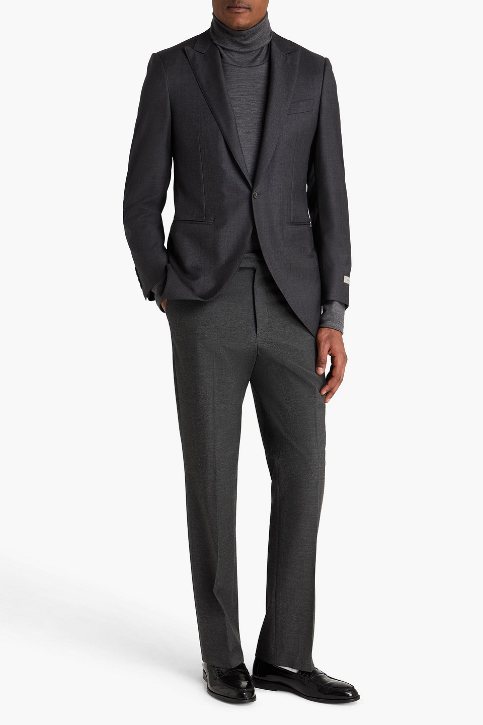  Canali - Blazer Aus Wolle - Grau - It 48 