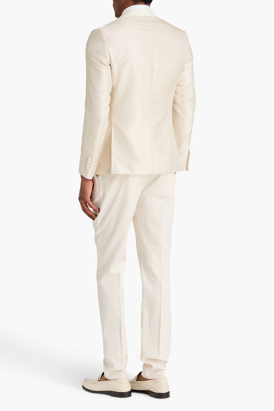  Canali - Blazer Aus Jacquard - Weiß - It 48 