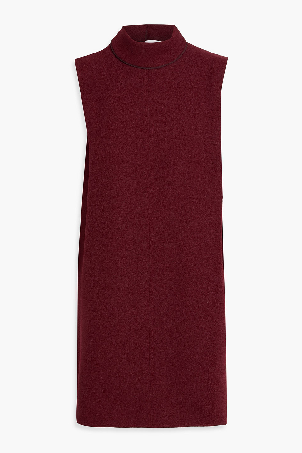 Victoria Beckham Crepe Mini Dress In Red