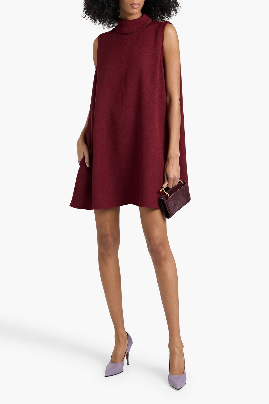 VICTORIA BECKHAM Crepe mini dress | THE OUTNET VICTORIA BECKHAM Crepe mini dress | THE OUTNET