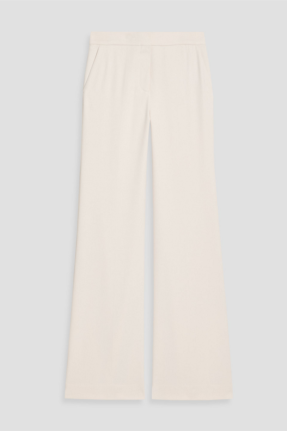 Victoria Beckham Crepe Flared Pants In White