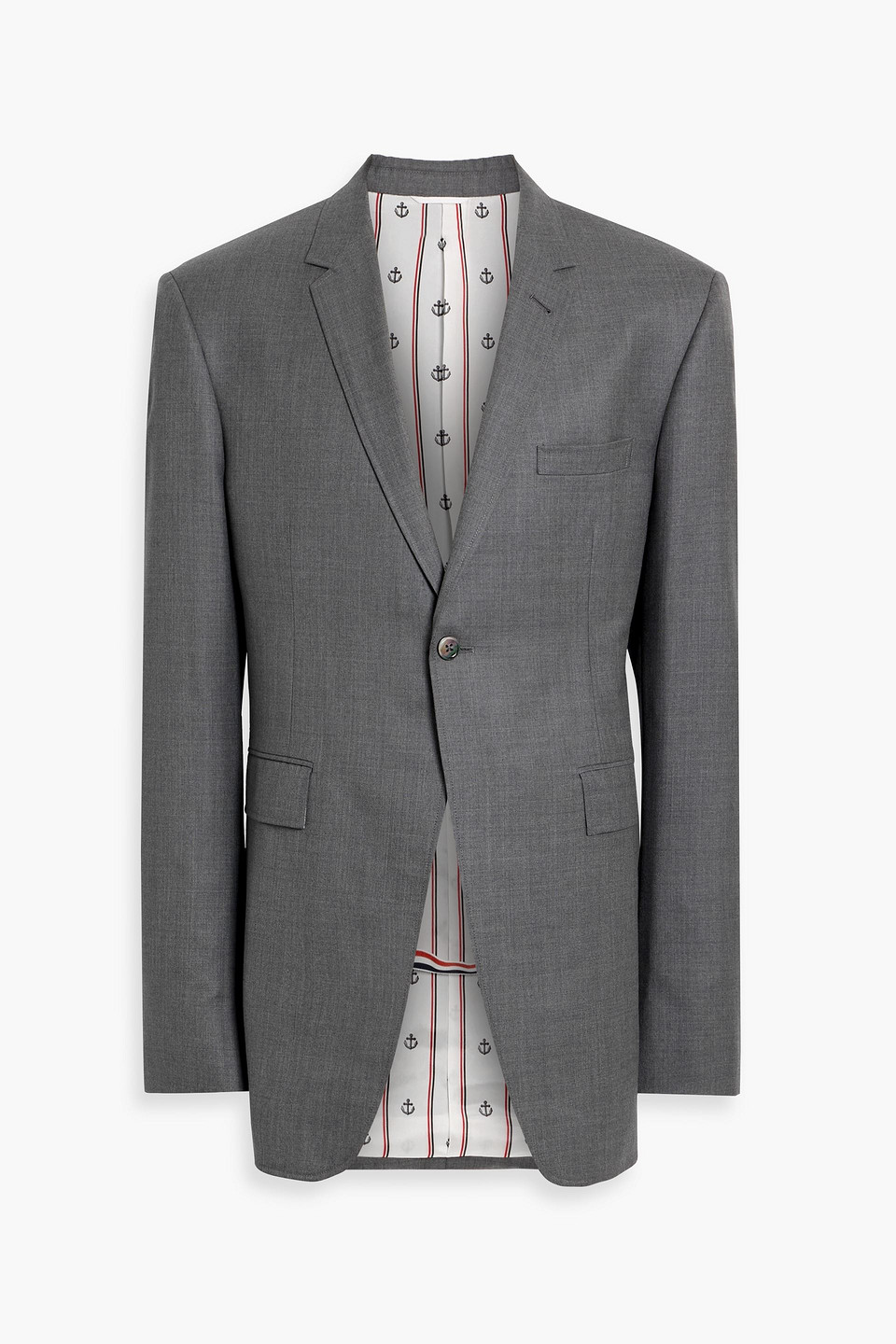 thom browne - wool blazer - gray - 3