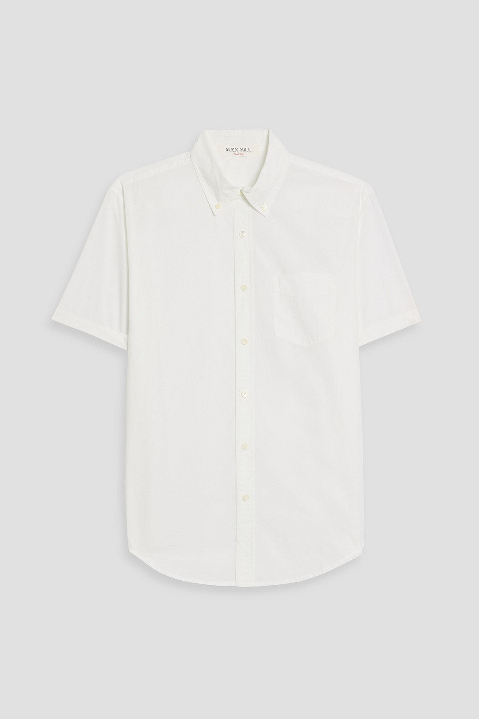 alex mill - mill cotton-poplin shirt - white - s