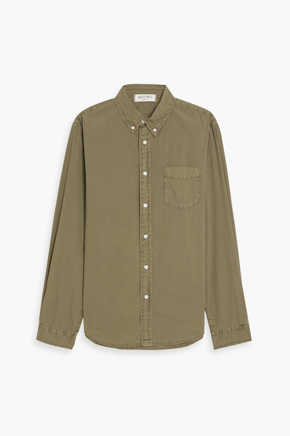 Alex Mill Mill Cotton-poplin Shirt In Green
