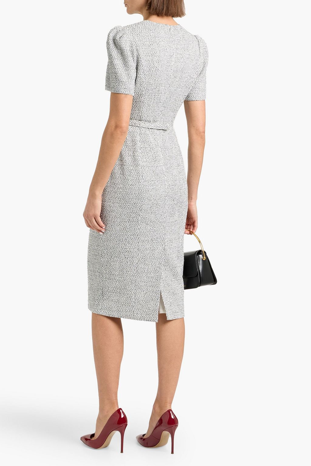 elegant white midi dress Women's Radiant Reverie White Midi Dress | Size: S