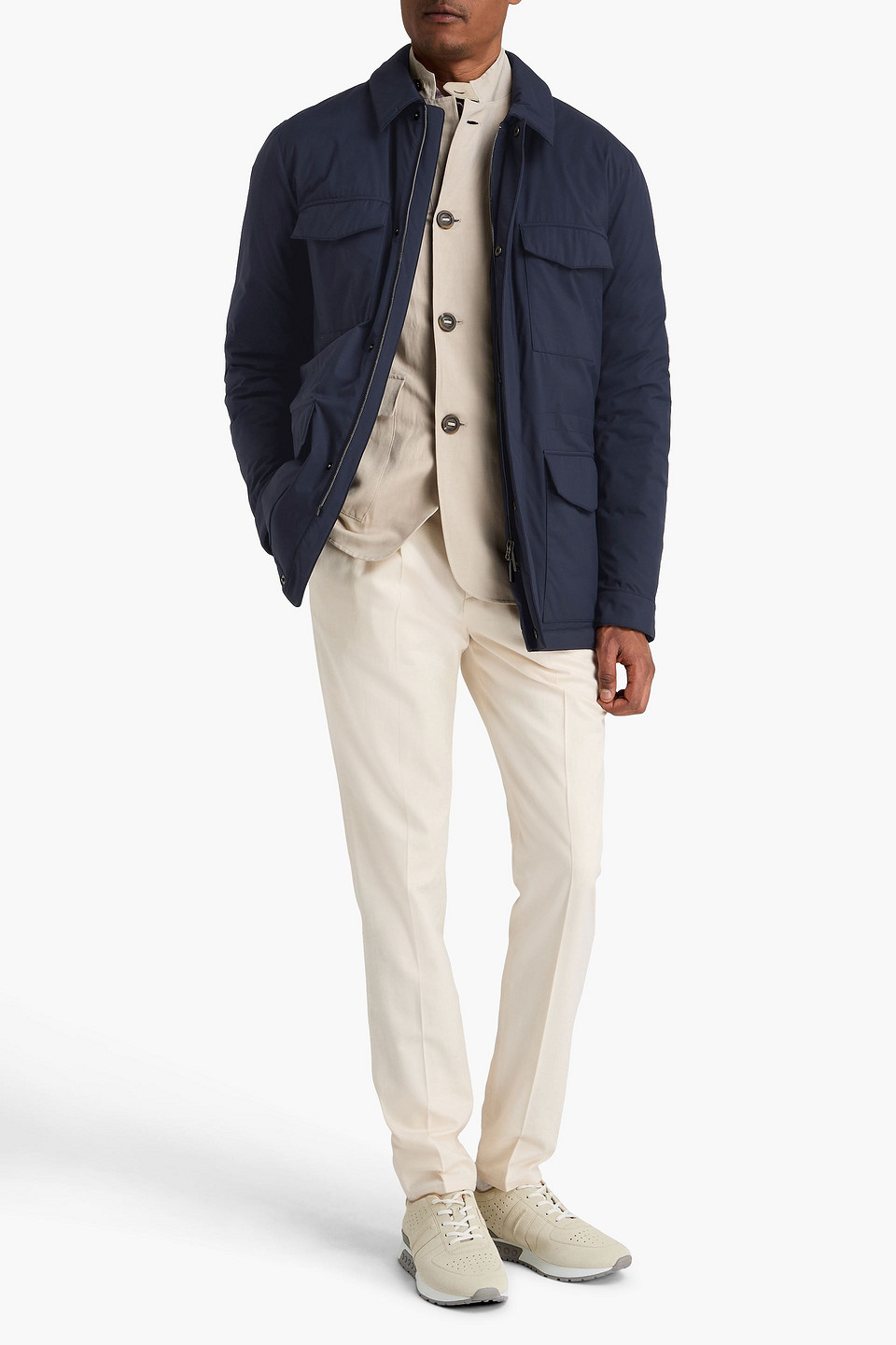  Canali - Shell Field Jacket - Blue - It 58 