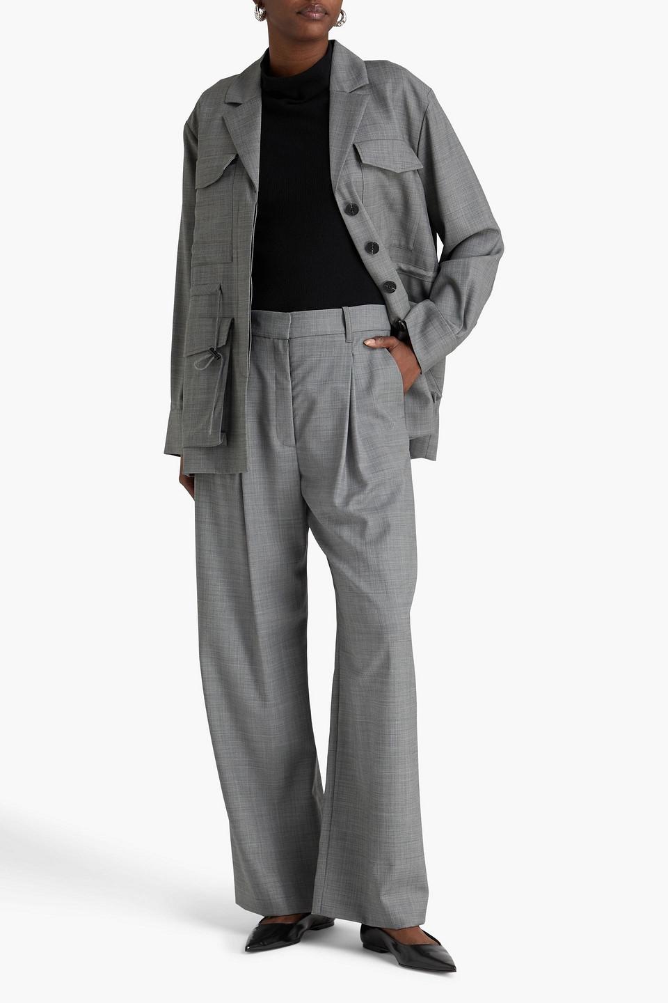 A.emery - Bennett Wool Jacket - Gray - Uk 10 
