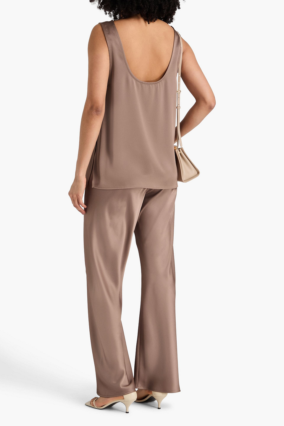  A.emery - Satin Top - Neutral - Uk 6 