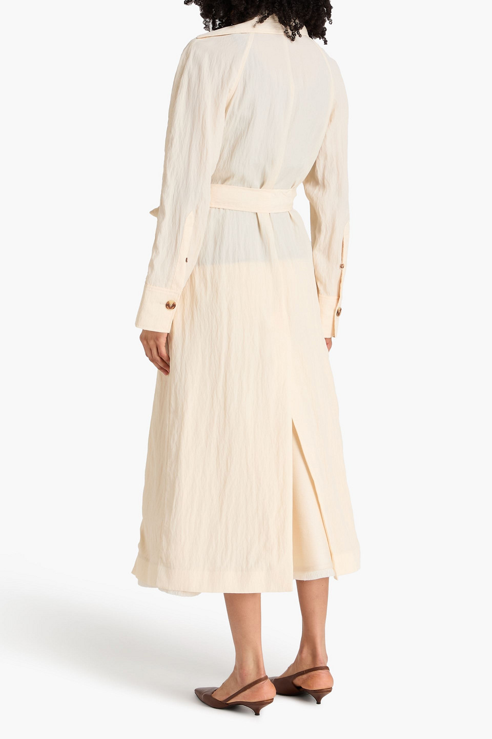  A.emery - Ives Taffeta Trench Coat - Weiß - Xs/s 