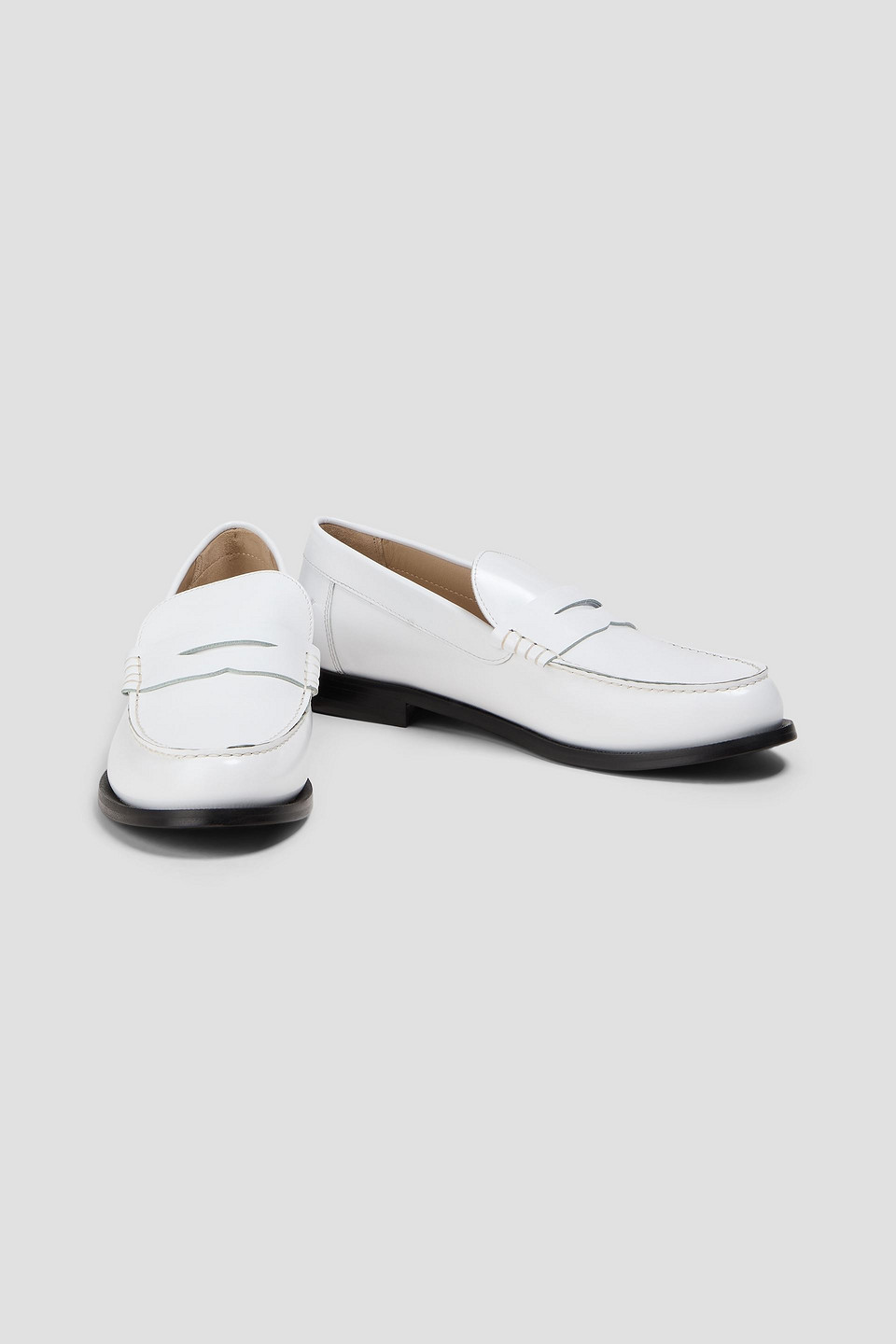  Theory - Loafers „city“ Aus Glanzleder - Weiß - Eu 36 