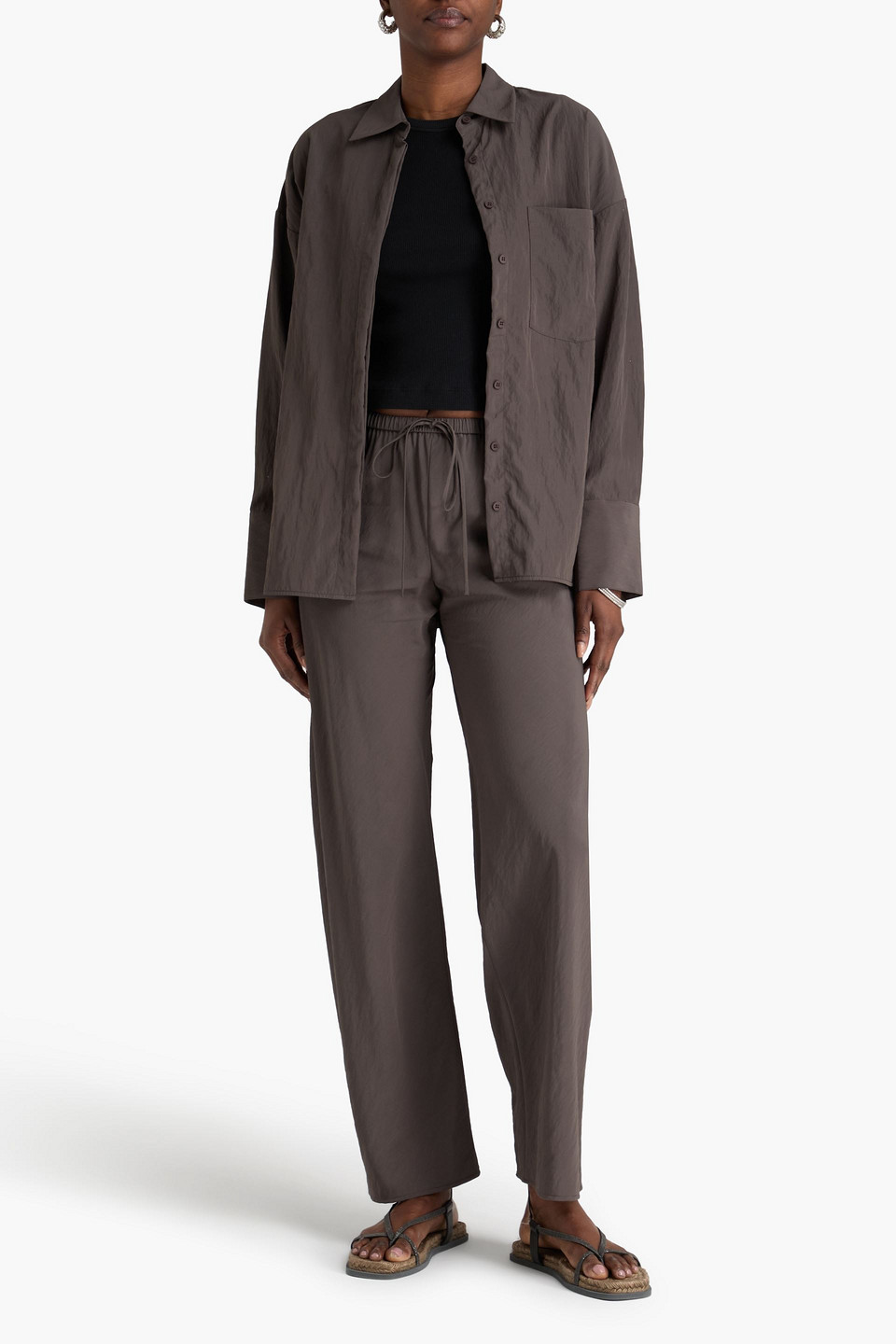  A.emery - Hemd „boyd“ Aus Shell In Knitteroptik - Neutral - Uk 6 