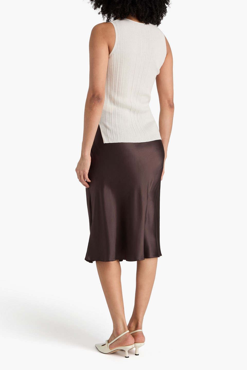  Erdem - Tanktop Aus Geripptem Woll-jersey - Weiß - M 