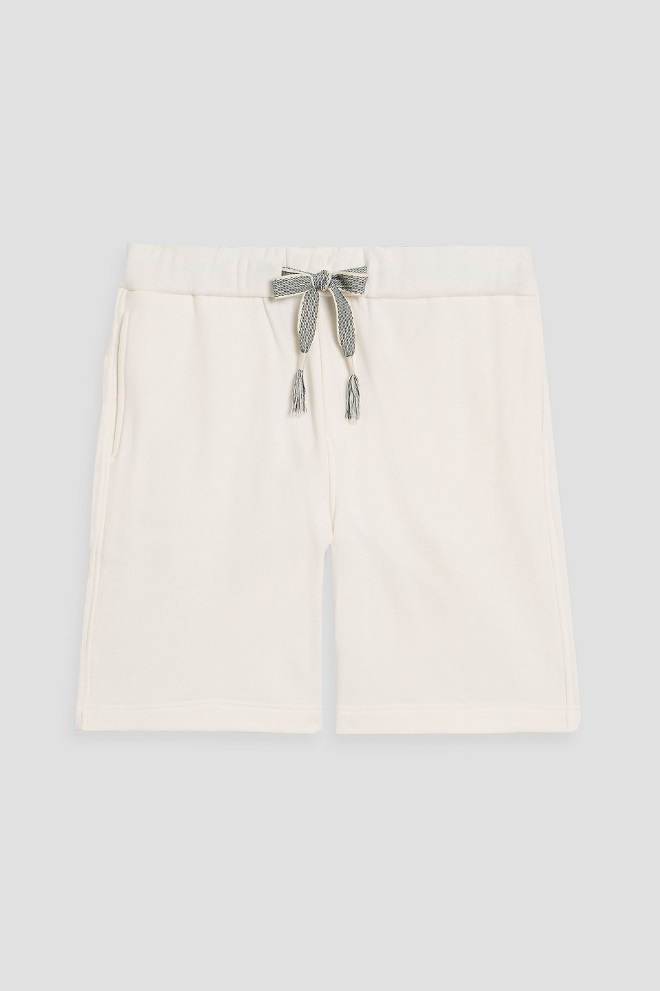 orlebar brown - meakin french cotton-terry drawstring shorts - white - l