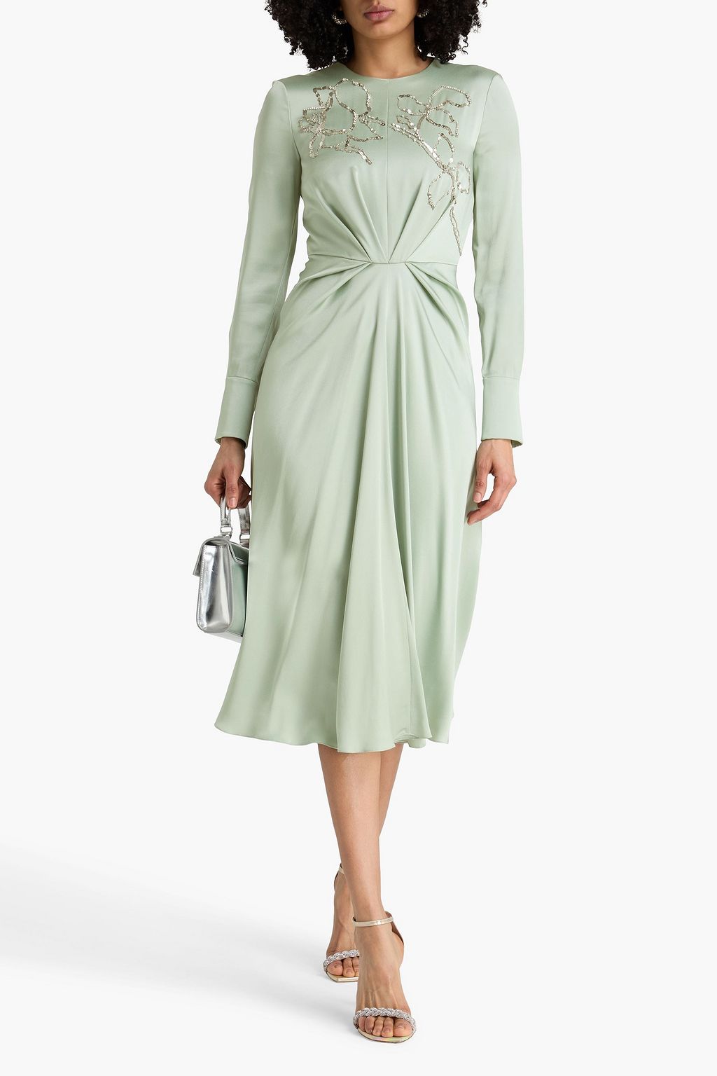 erdem green lace dress Guipure lace shirt dress in green - Erdem