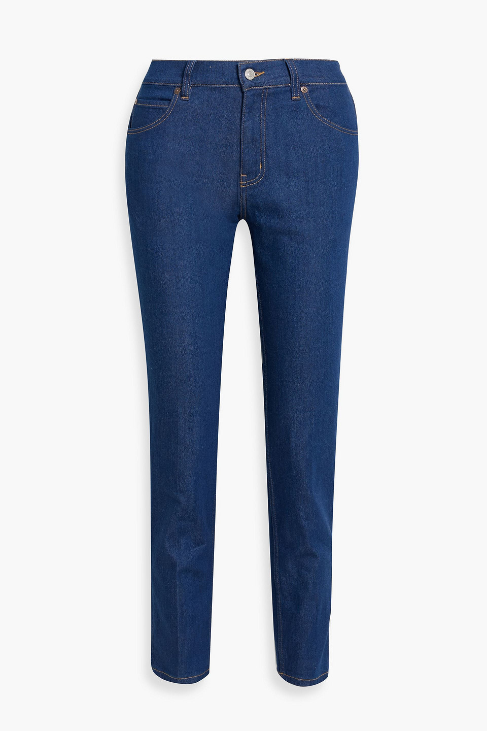Victoria Beckham High-rise Slim-leg Jeans In Blue