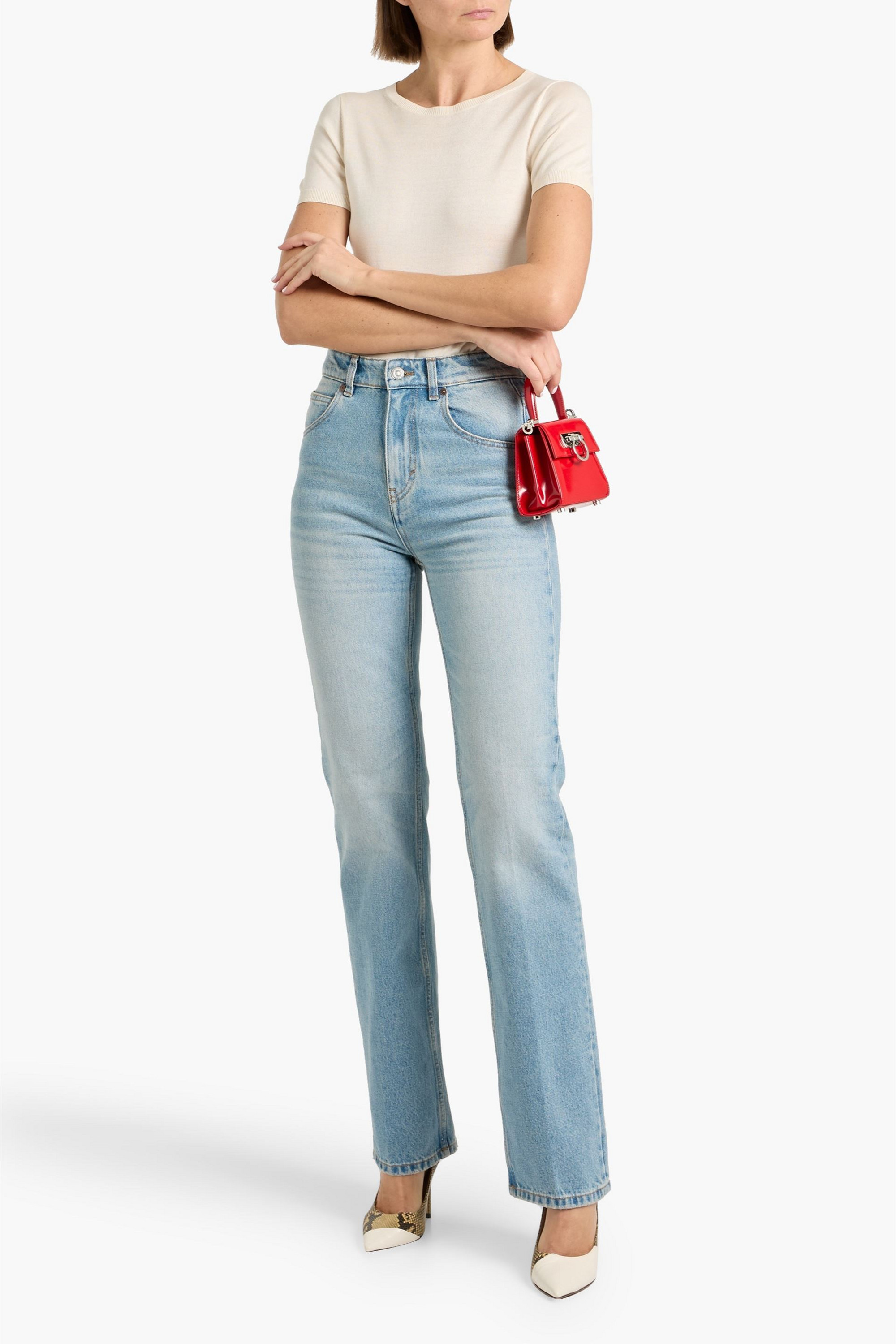 Victoria Beckham Julia high-rise straight-leg jeans