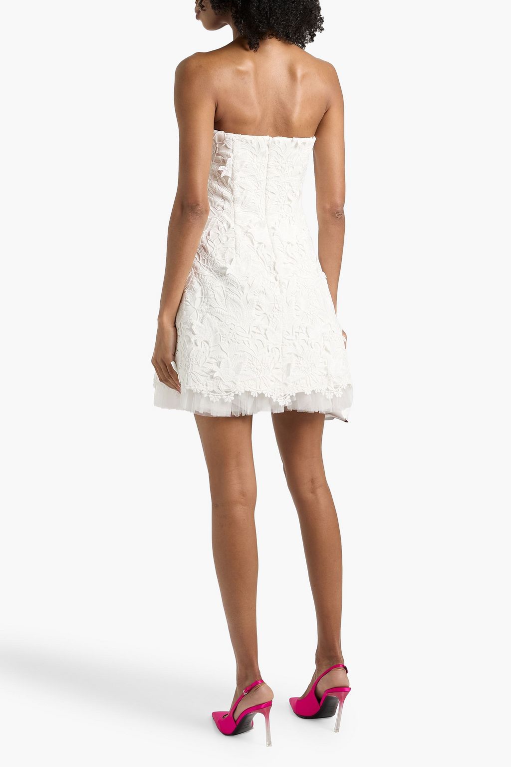 green emerald velvet dress Floral Lace Sheath Dress by Badgley Mischka