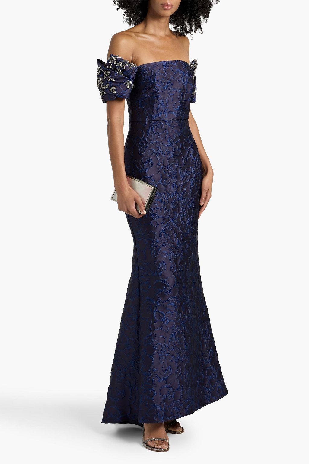 LEO LIN Camilla strapless pliss-georgette gown | THE OUTNET LEO LIN Camilla strapless pliss-georgette gown | THE OUTNET