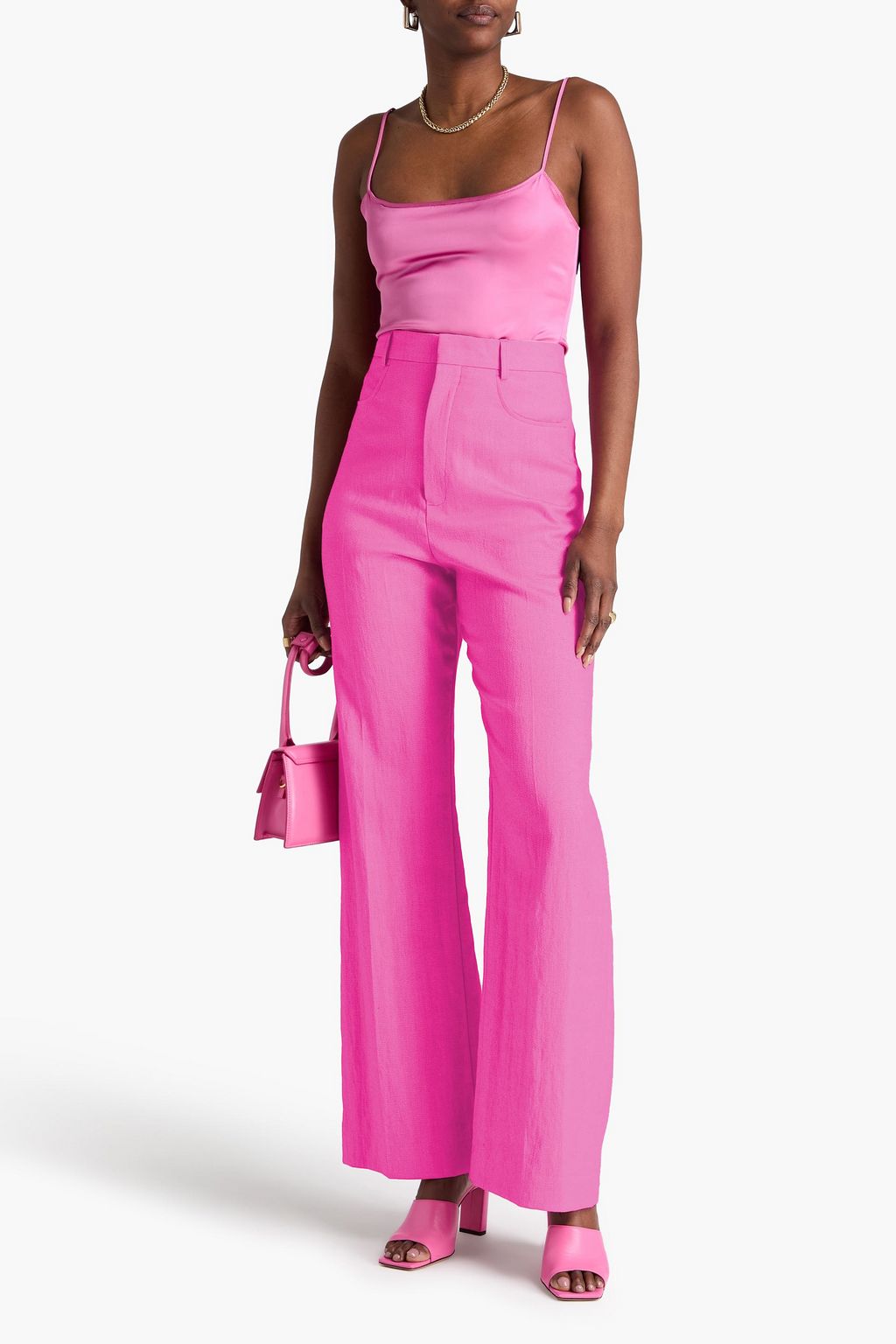 JACQUEMUS Sauge gabardine straight-leg pants | THE OUTNET