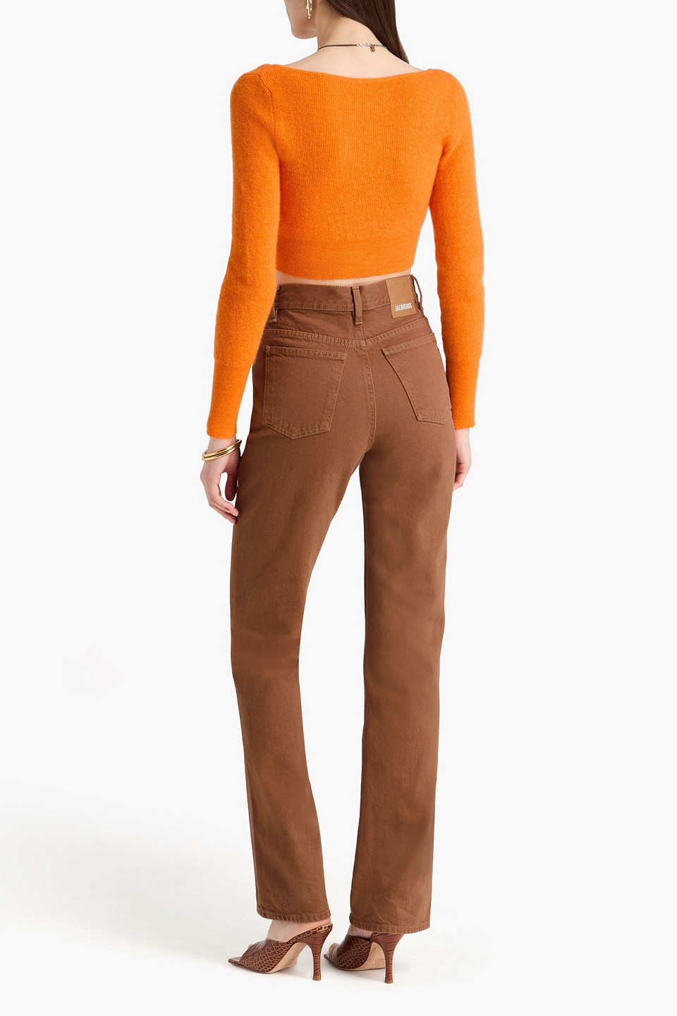  Jacquemus - High-rise Bootcut Jeans - Brown - 23 