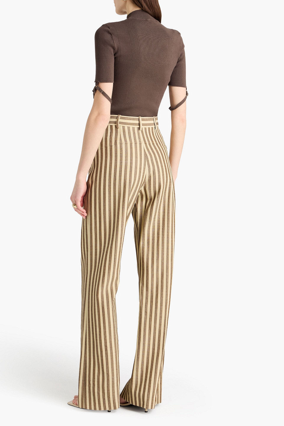  Jacquemus - Rollkragenoberteil Aus Rippstrick - Braun - Fr 34 