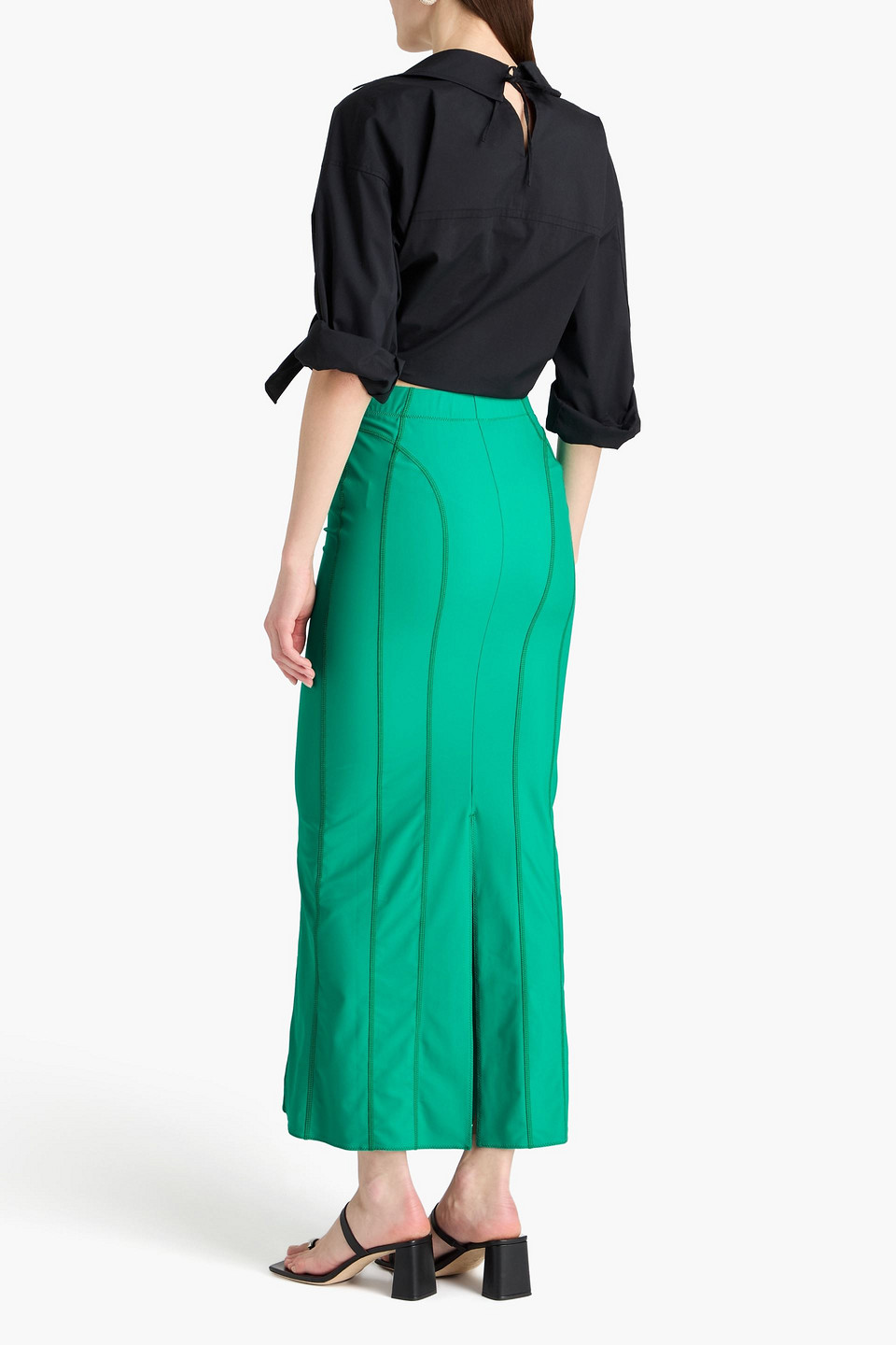  Jacquemus - Tuba Stretch-jersey Maxi Skirt - Green - Fr 32 