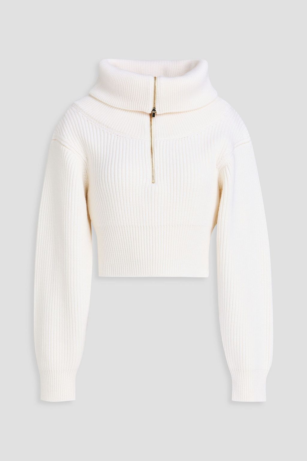 DEREK LAM 10 CROSBY Nebula sequined striped ribbed wool-blend