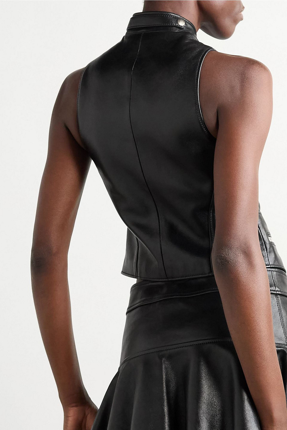 Tom Ford Leather Vest In Multi