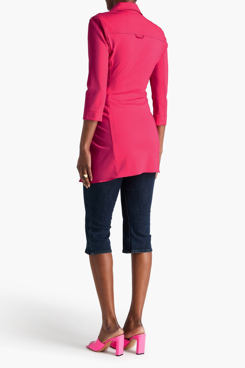  Jacquemus - Jocou Draped Wool-blend Tunic - Pink - Fr 34 