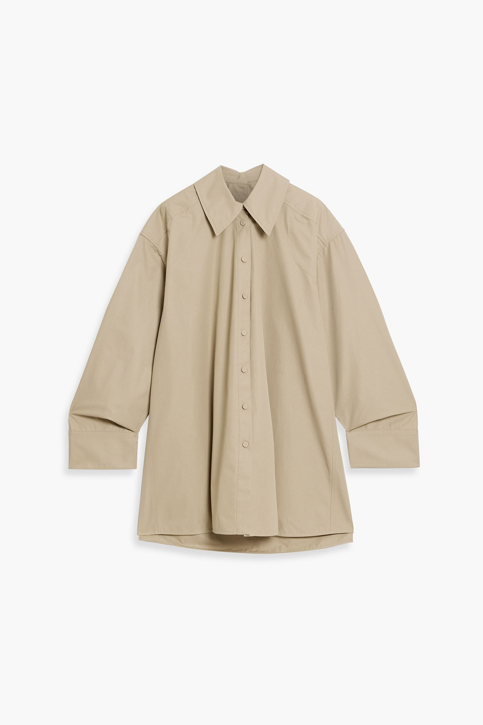 jil sander - oversized cotton-poplin shirt - neutral - fr 38