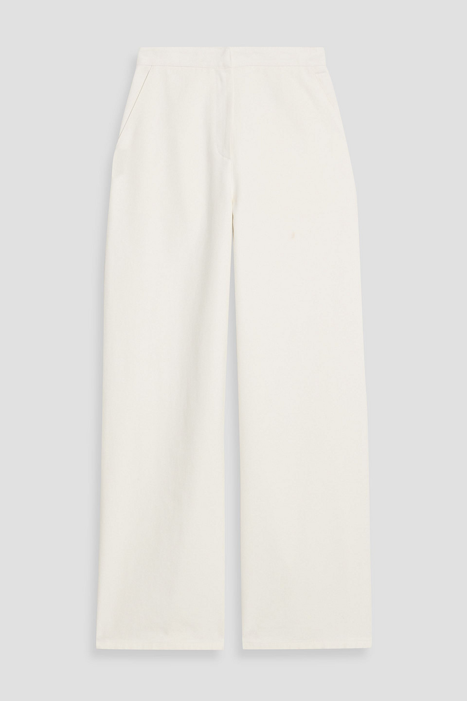 Fforme Jagger Cotton-twill Wide-leg Pants In White