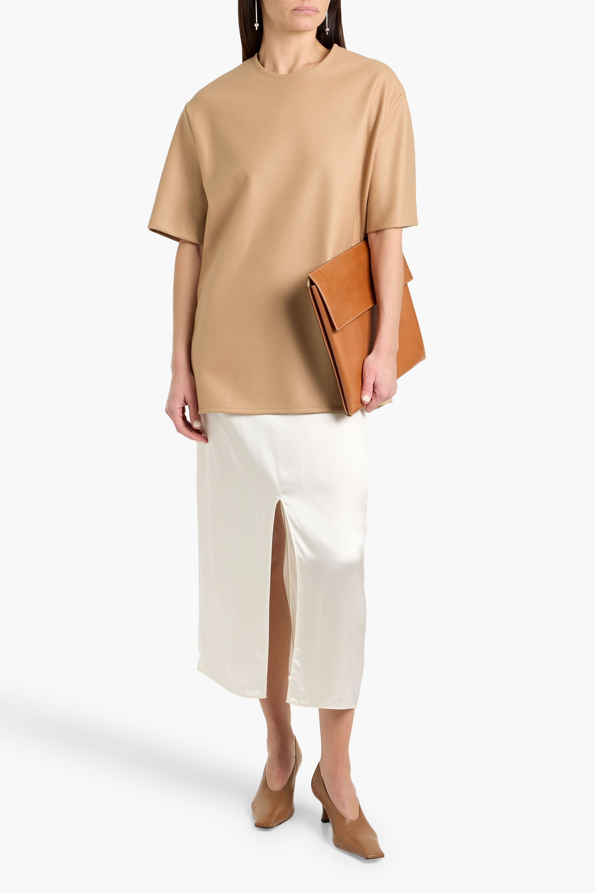 Jil Sander Wool-flannel top