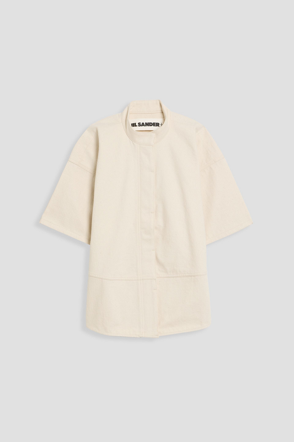Jil Sander Paneled Denim Shirt In Neutral