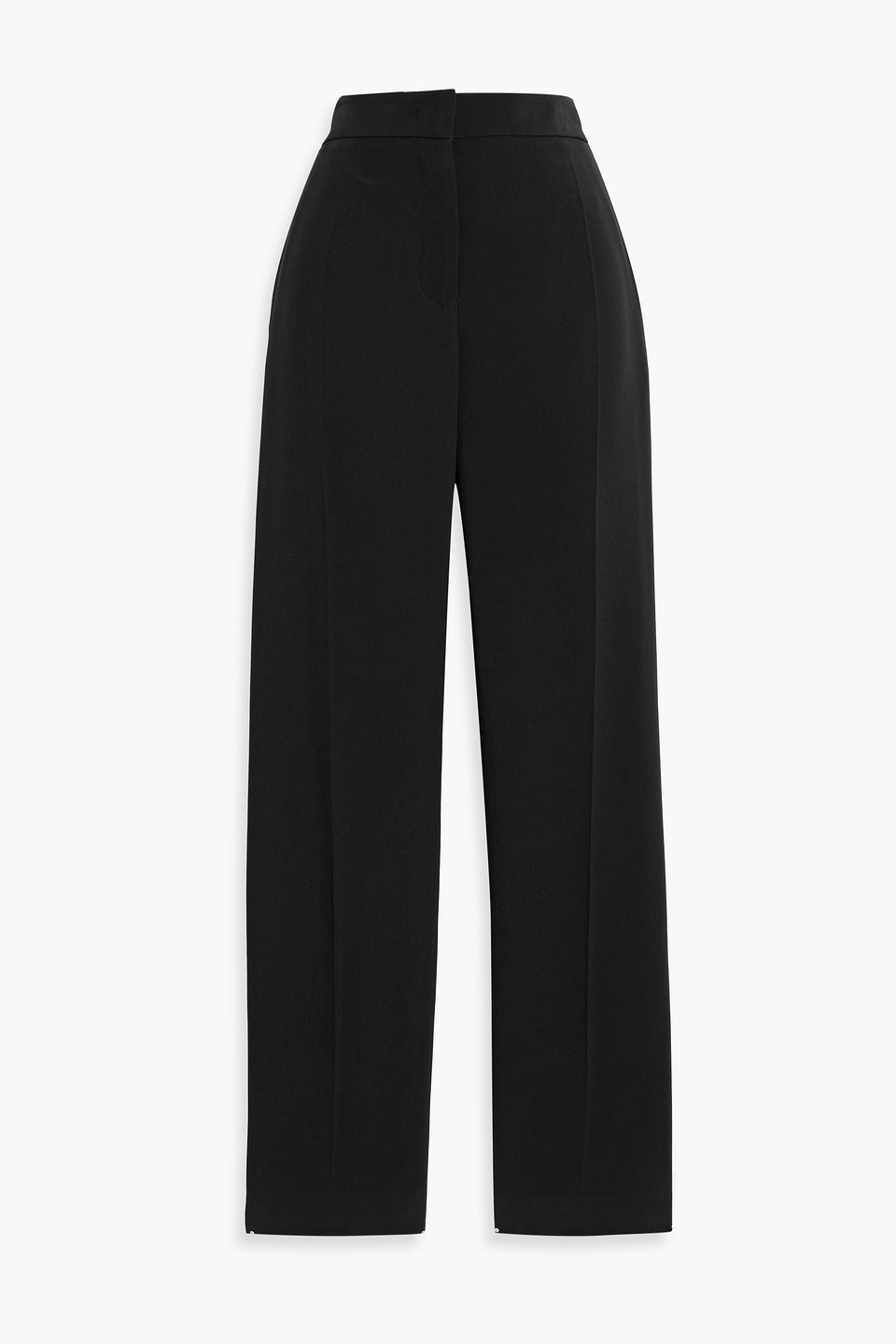 jil sander - crepe tapered pants - black - fr 34
