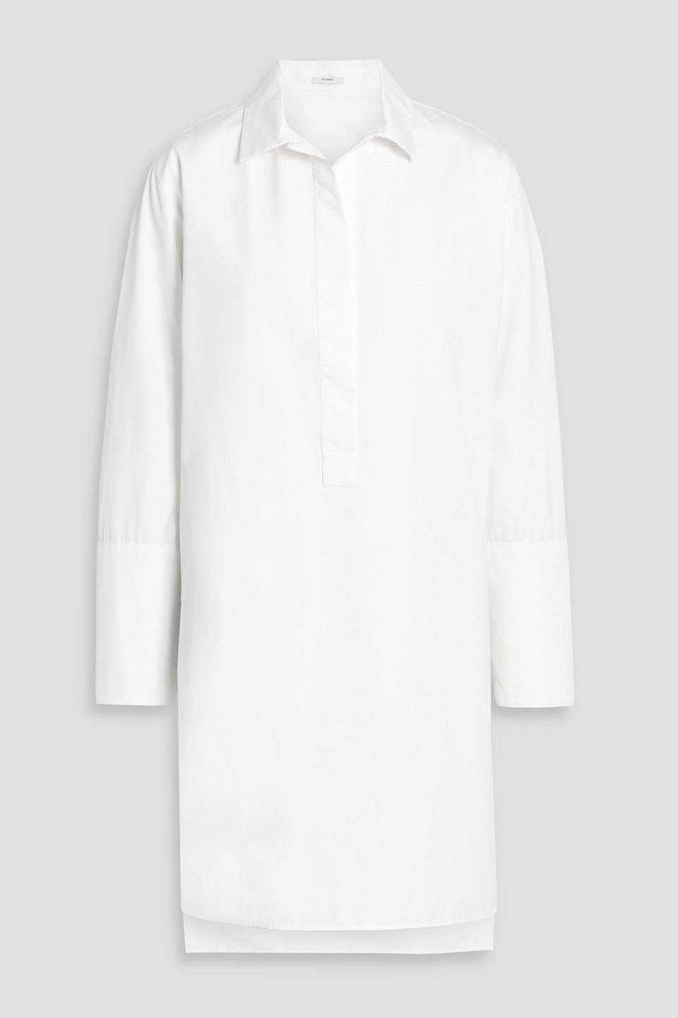 Fforme River Oversized Cotton-poplin Shirt In White