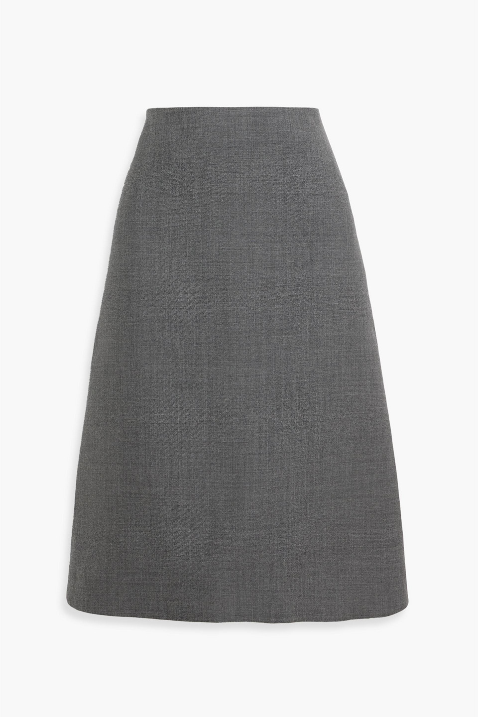 jil sander - wool-twill skirt - gray - fr 34
