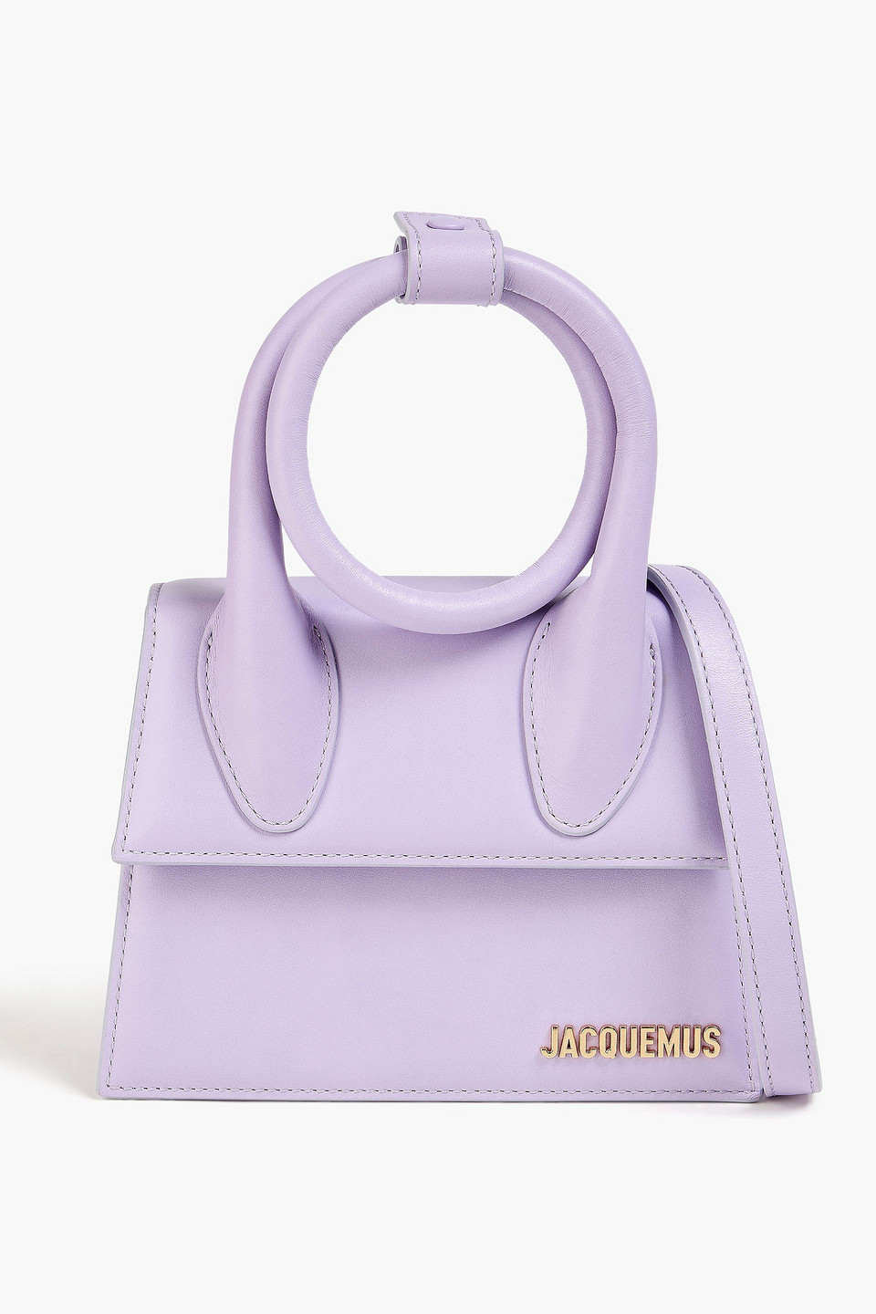 Jacquemus Le Chiquito Noeud Leather Tote In Purple